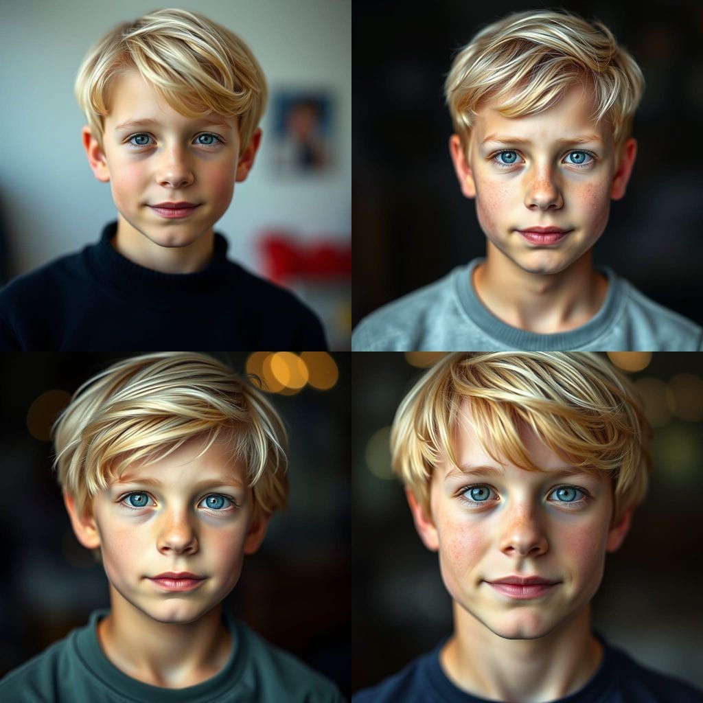 Sensational Blond Youth Portrait