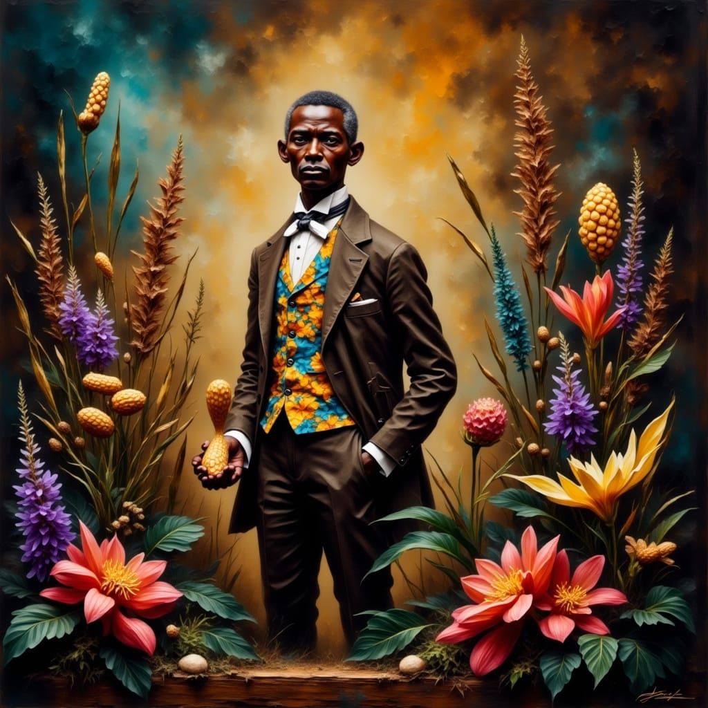 <lora:Smokey grunge:1.0> Another late great, George Washingt...