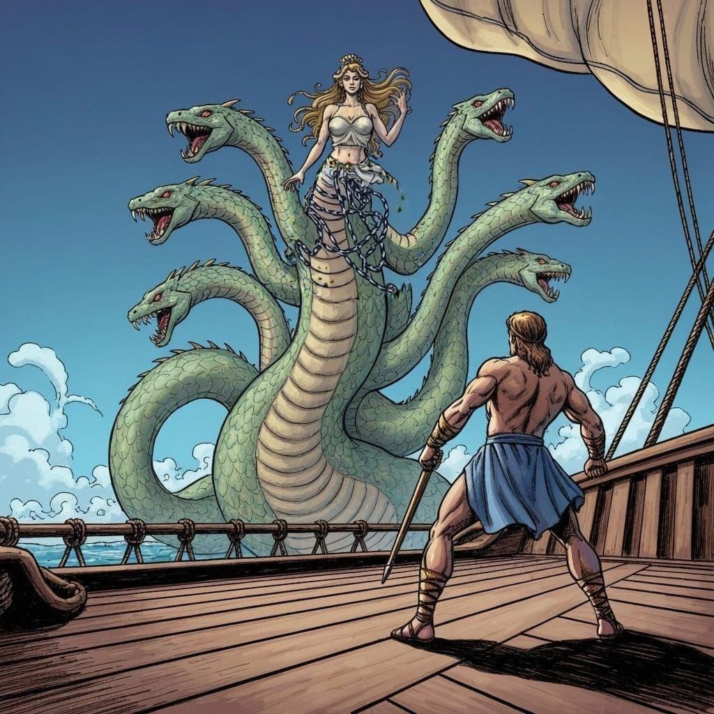 Roaring Monster Wolf Head Illustration