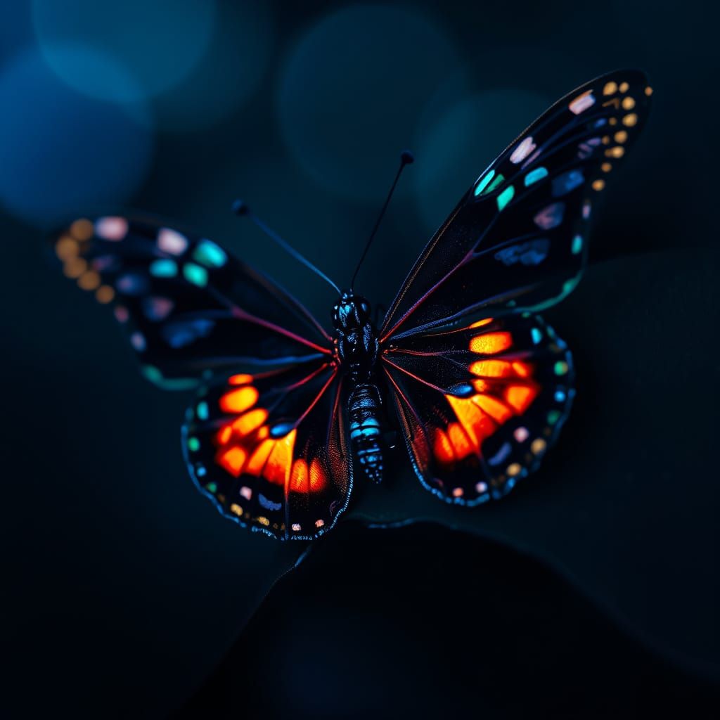 Black Light Butterfly