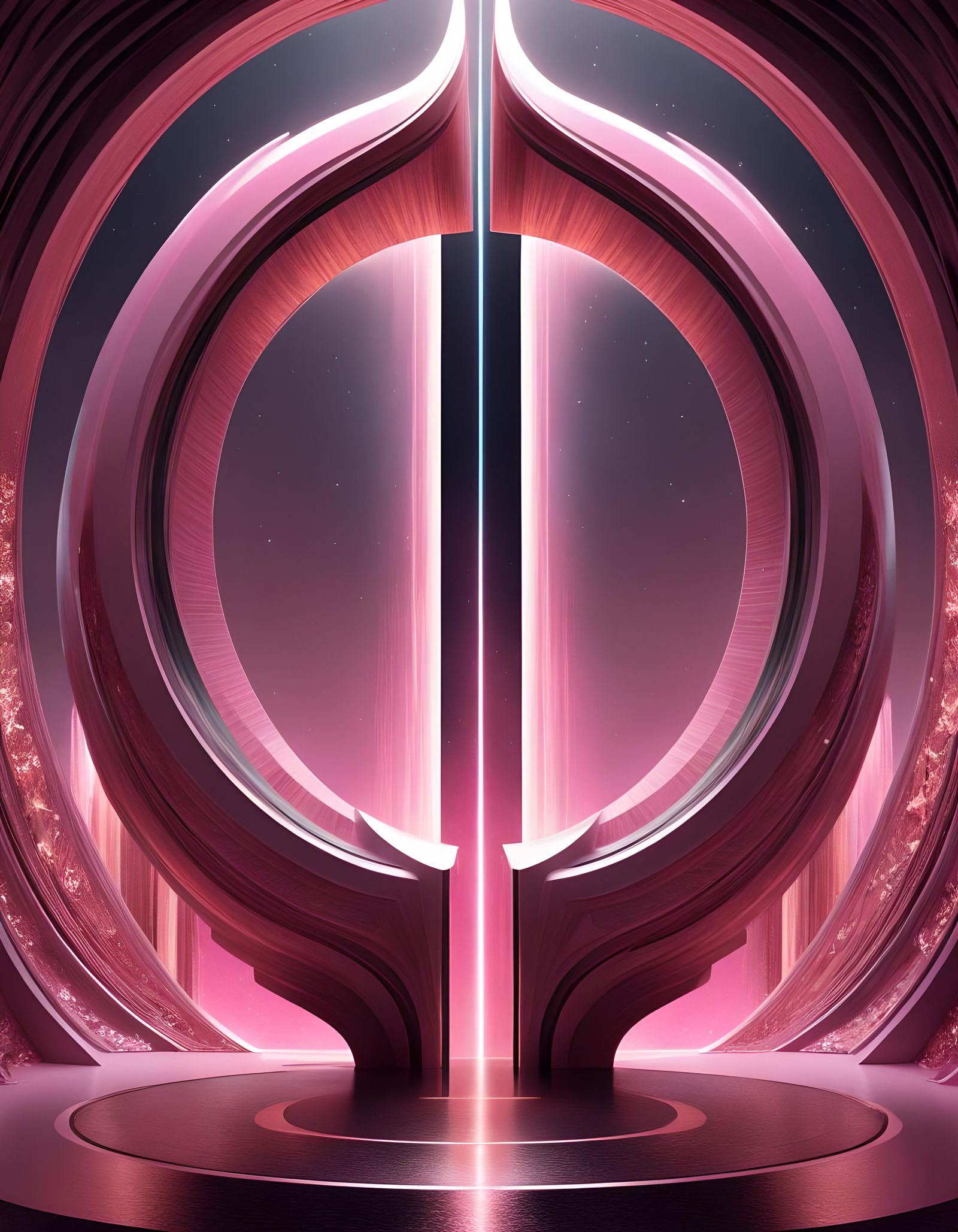 Surreal Glistening Portal to Another Reality