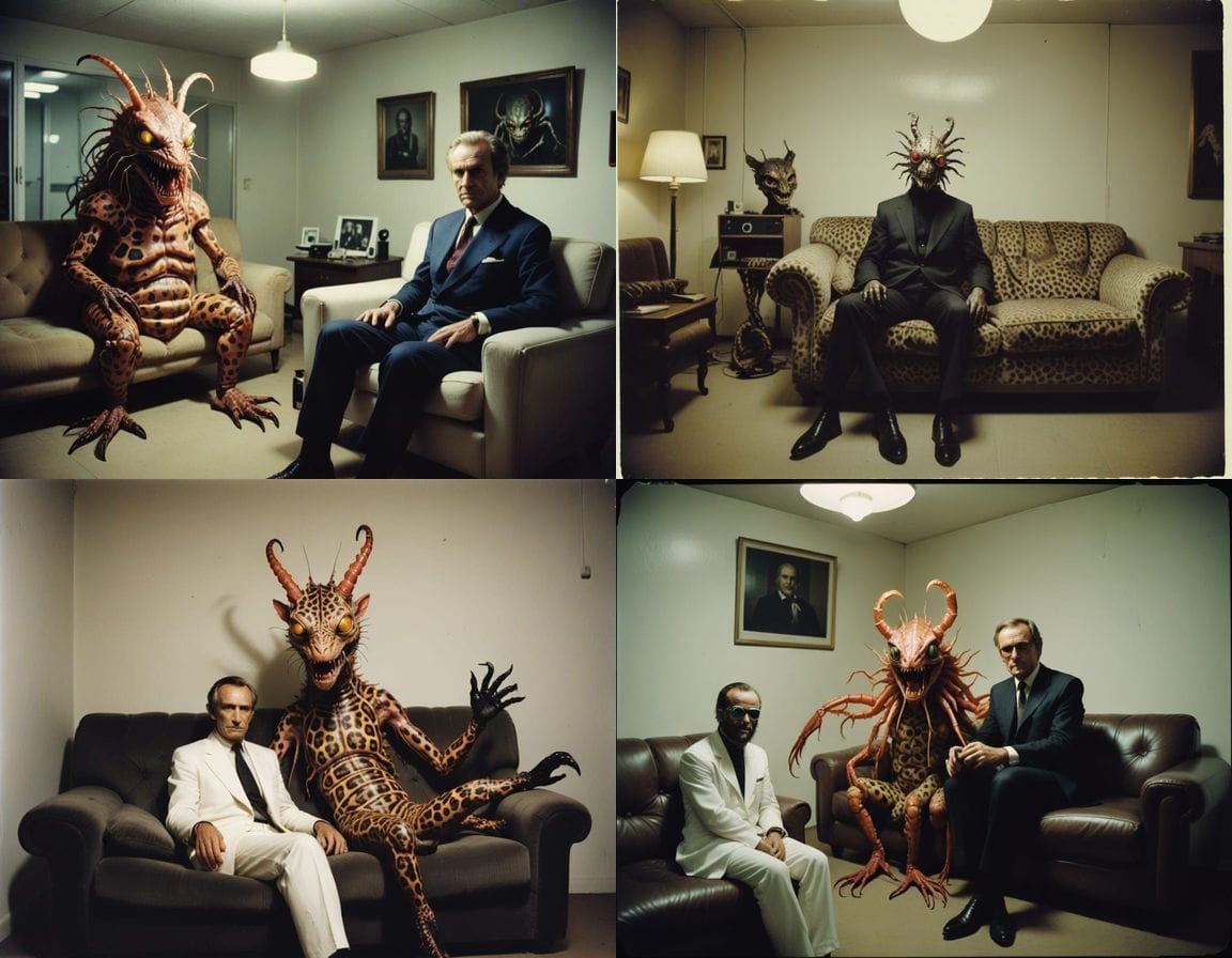 Disturbing 80s-Style Hybrid Creature Caught in Observation