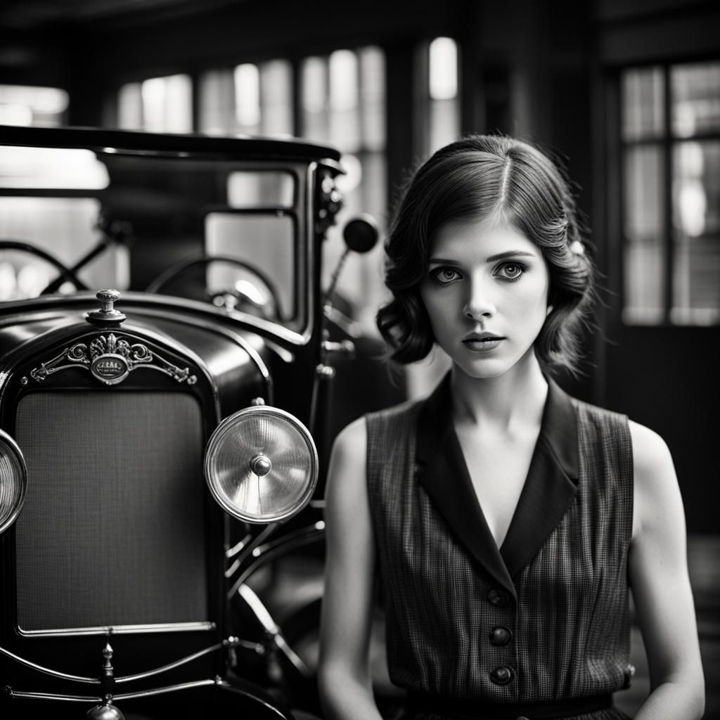 Anna Kendrick in 1920s Chicago, Art Deco Style
