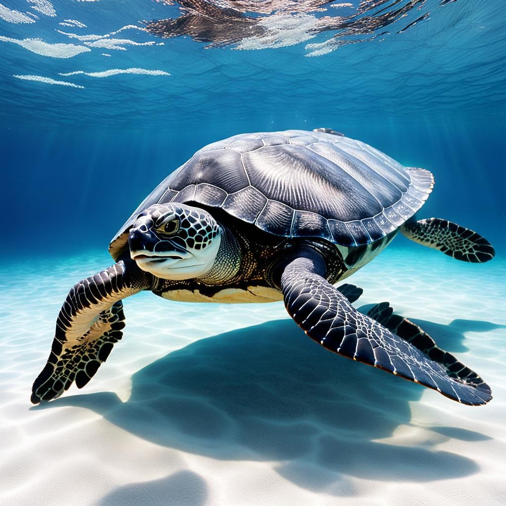 Describe in detail the majestic sight of a prehistoric leath...