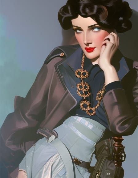 Steampunk woman