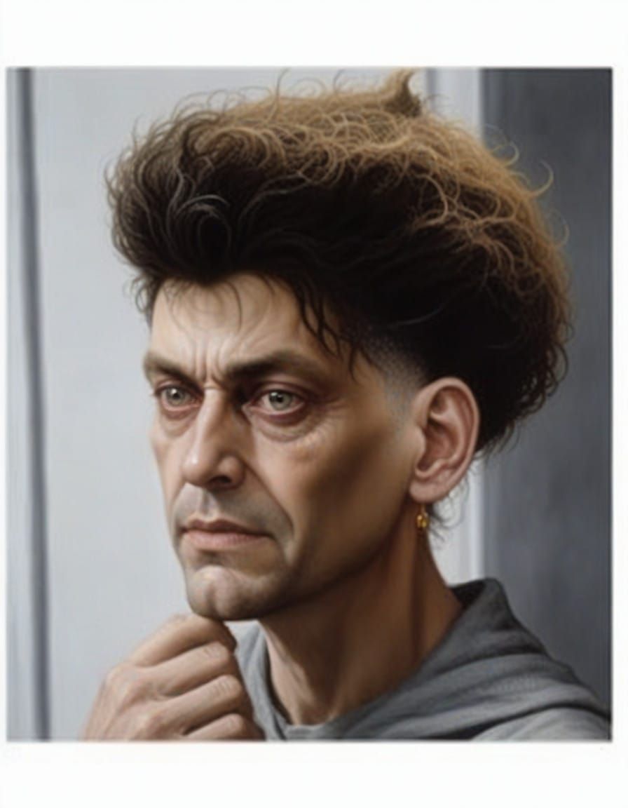 Twisted Demon Emerges from Ominous Realm in Dark Gothic Styl...