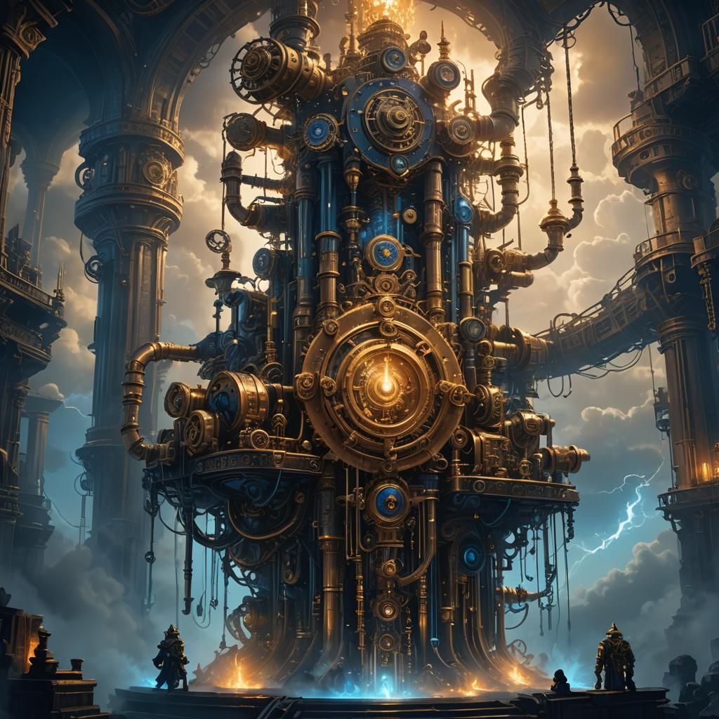 Clockwork Machine God at Mystical Precipice