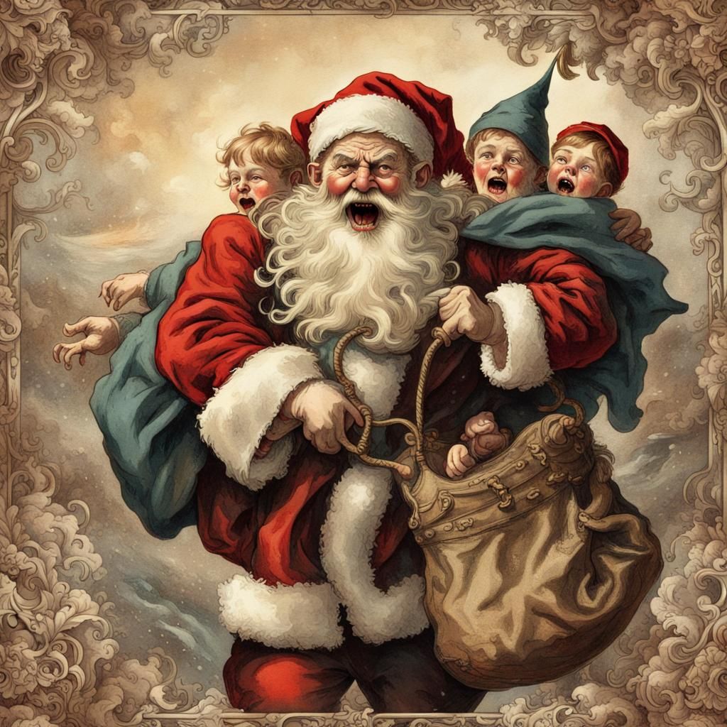 Santa Collected (Bits of) Naughty Children