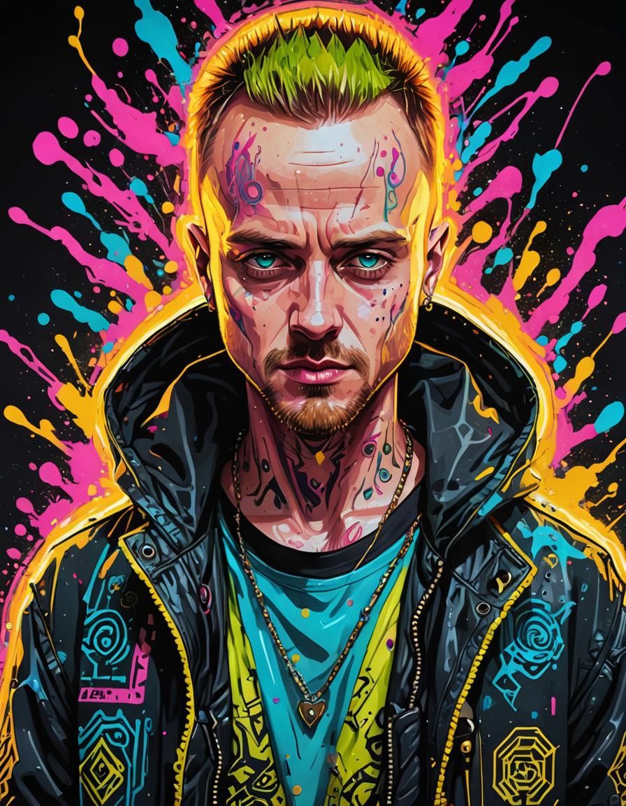 Jesse Pinkman in Hyperdetailed Anime Style