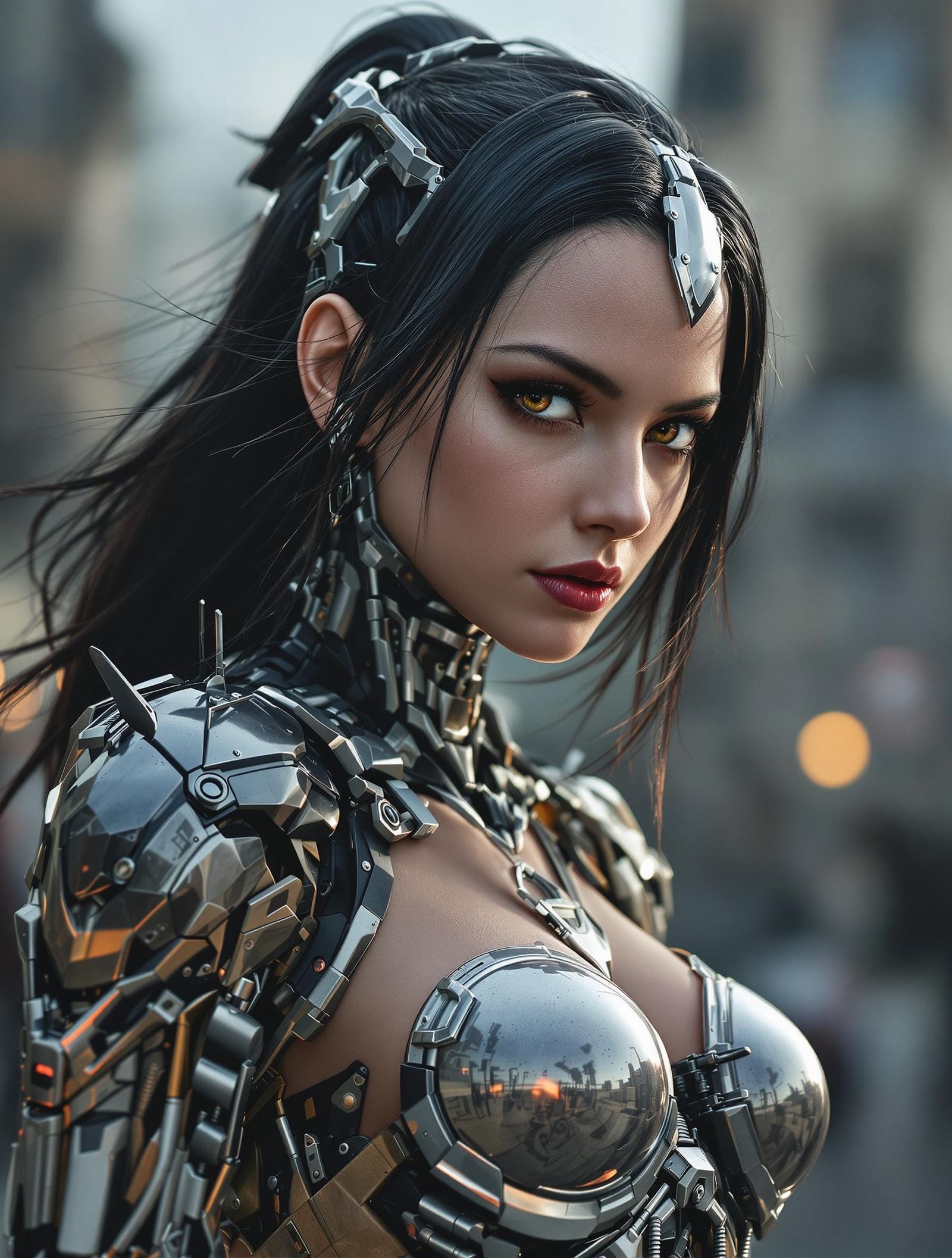 Cyborg Angel Alita in Battle Readiness