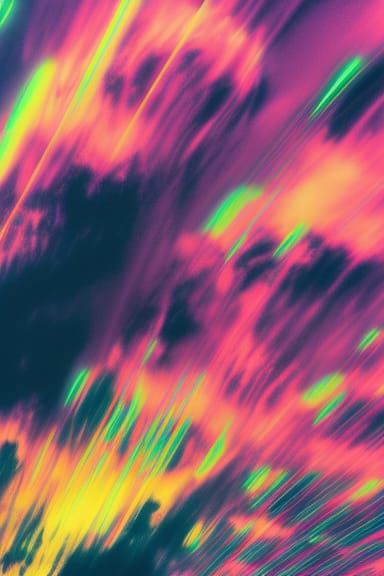 Synthwave Neon Cloud Swirls