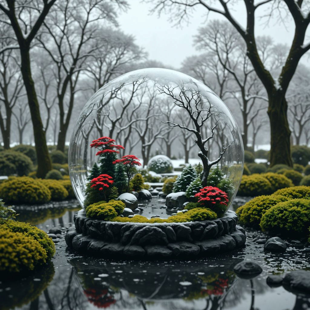 A Vibrant Oasis Amidst a Post-Apocalyptic Landscape in Monoc...