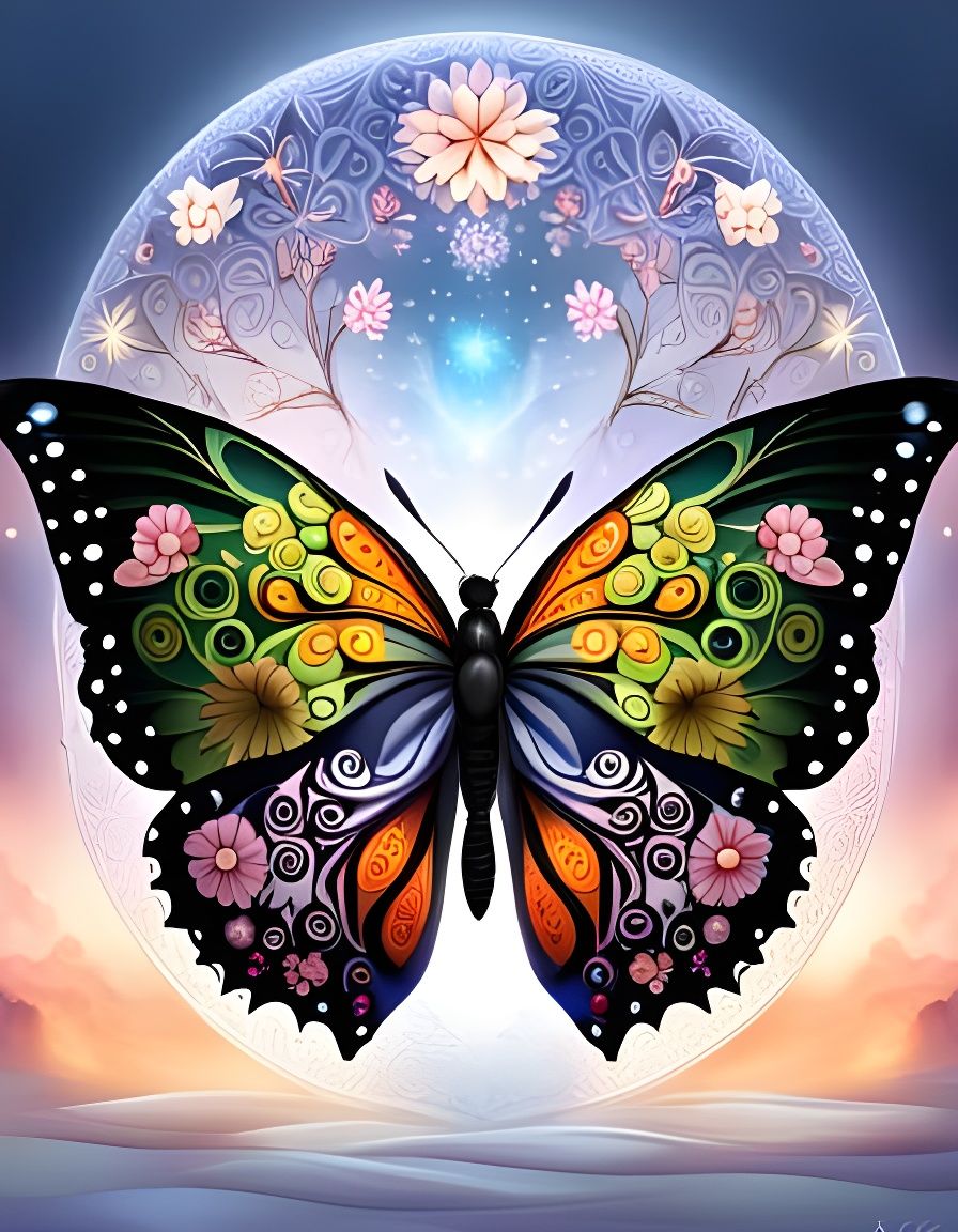 Mariposa Flor de la Luna