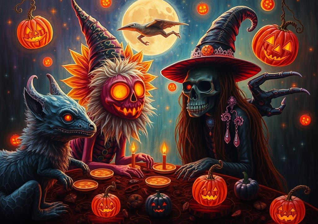 Whimsical Halloween Party with Mystical Creatures
