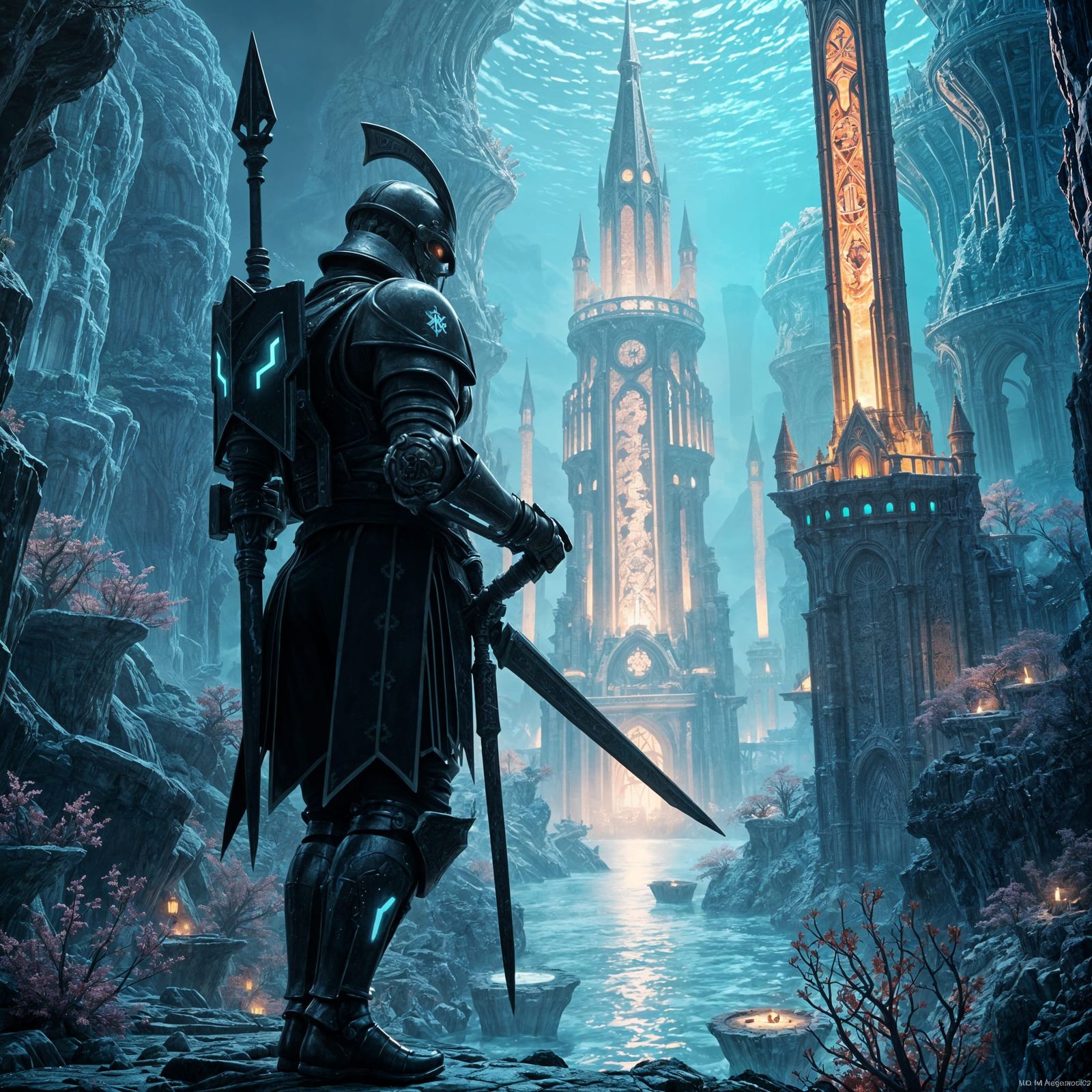 Underwater City Protected by Futuristic Knights Templar