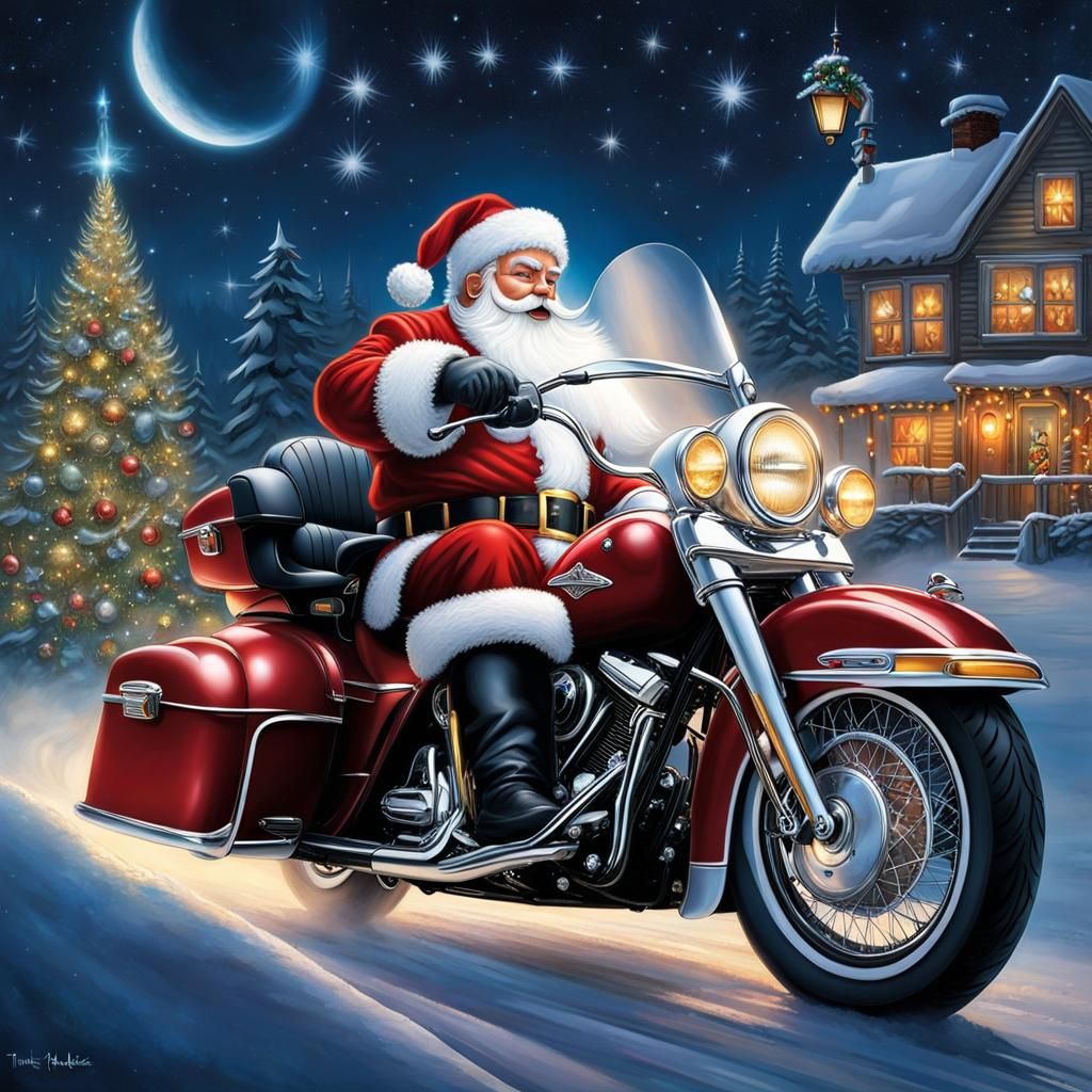 Santa Claus on Harley-Davidson's Magical Journey