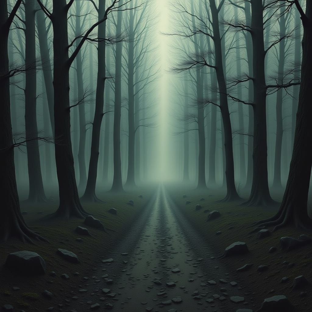 Desolate Ghost Town Landscape