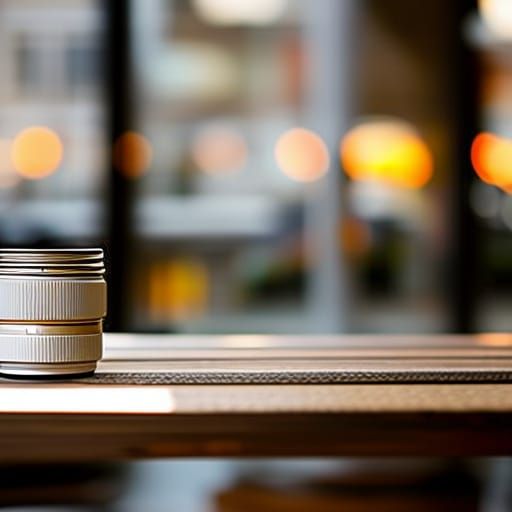 Cozy Cafe Interior: Professional Photography with Bokeh