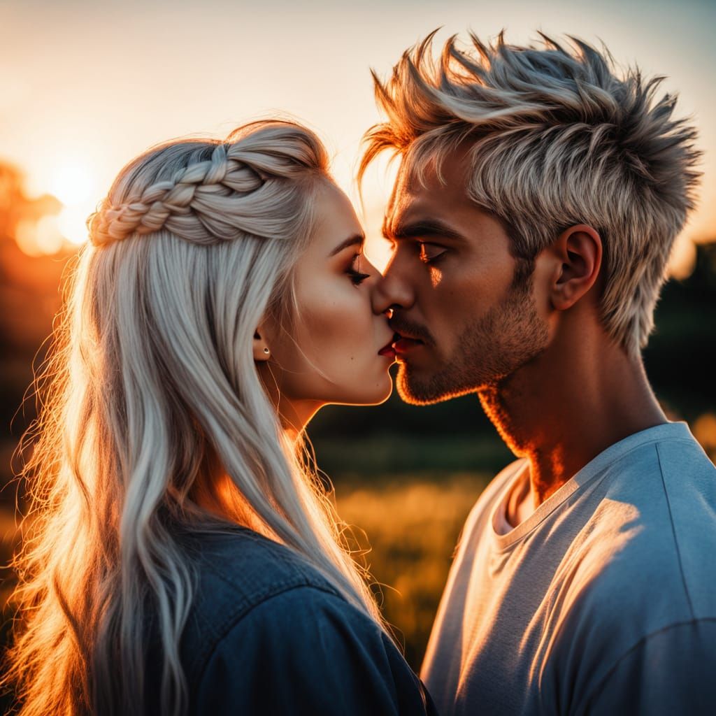 Hyperrealistic Romantic Moment in Cinematic Style