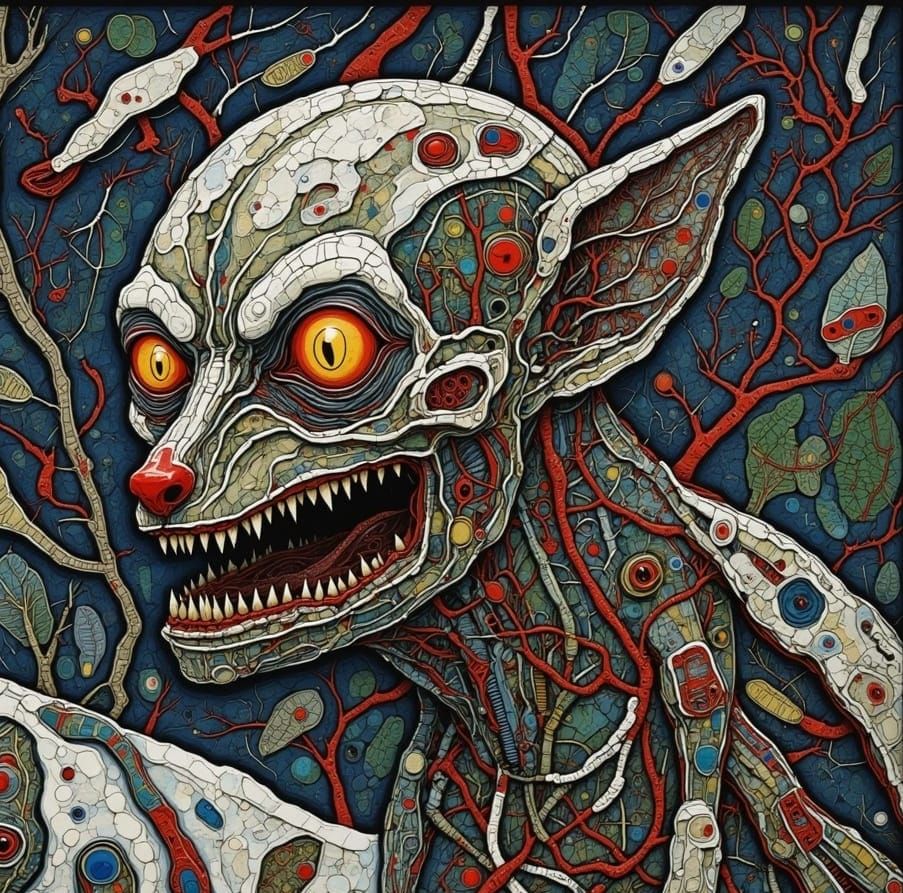 Hyperrealistic Snowman Gone Bad in Splendid Splash Art