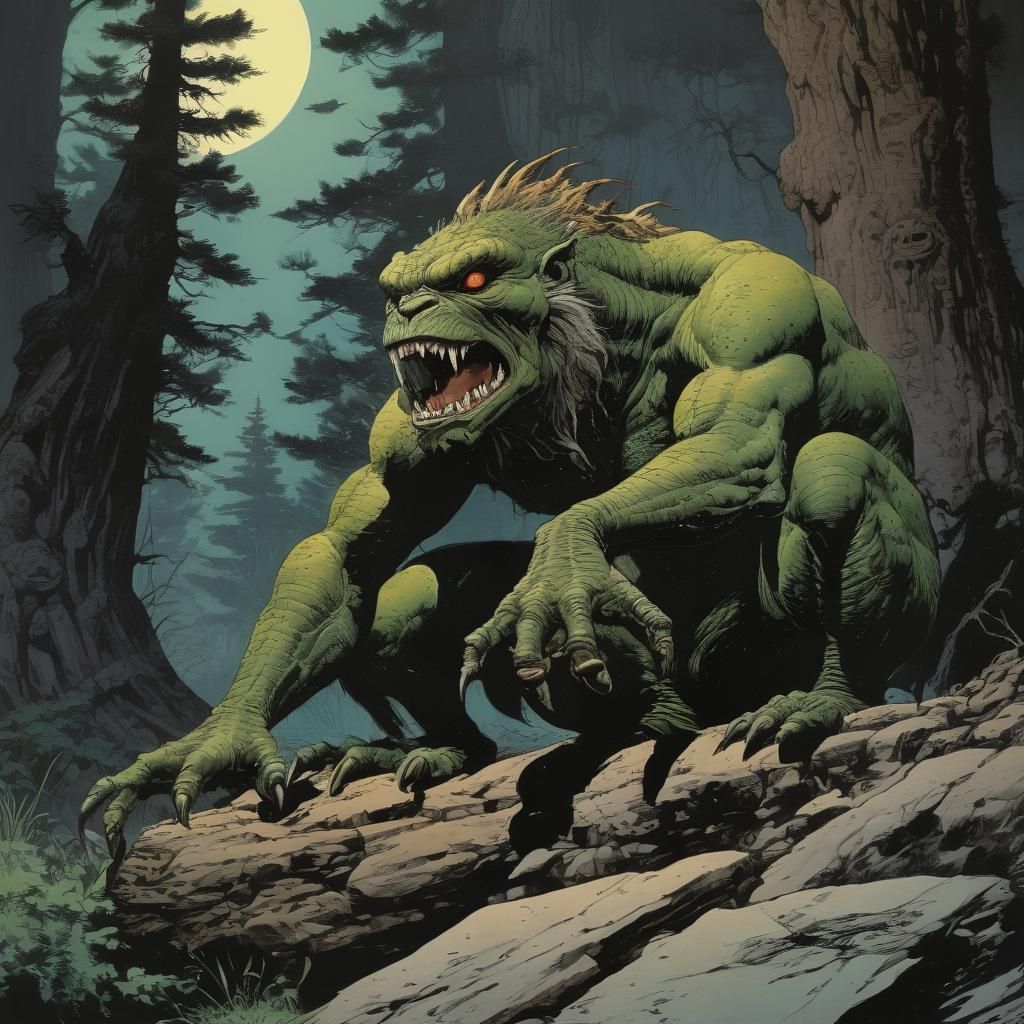 SeonYeoung Creature in Comic Book Art Style