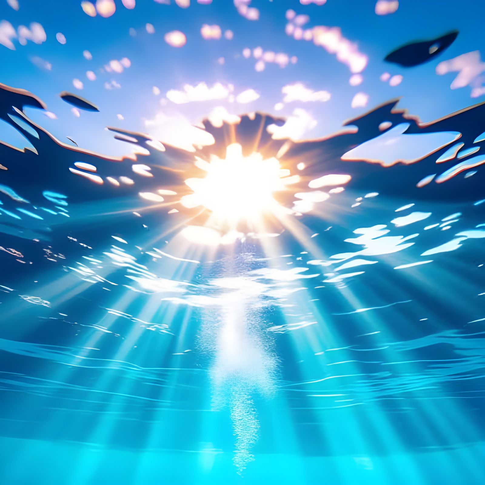 Ethereal Underwater Journey in Dreamlike Bioluminescence