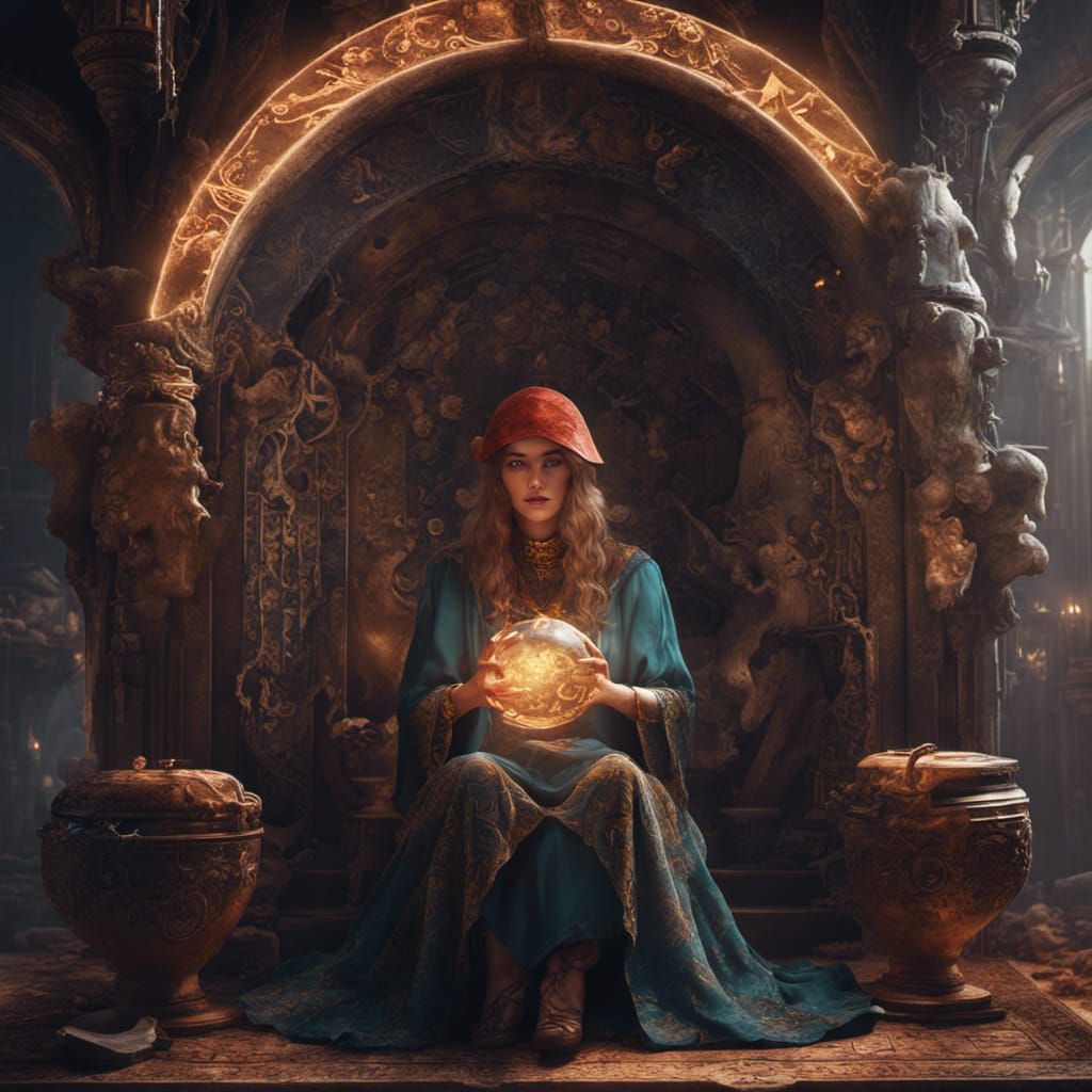 Fantastical Fortune Teller Concept Art