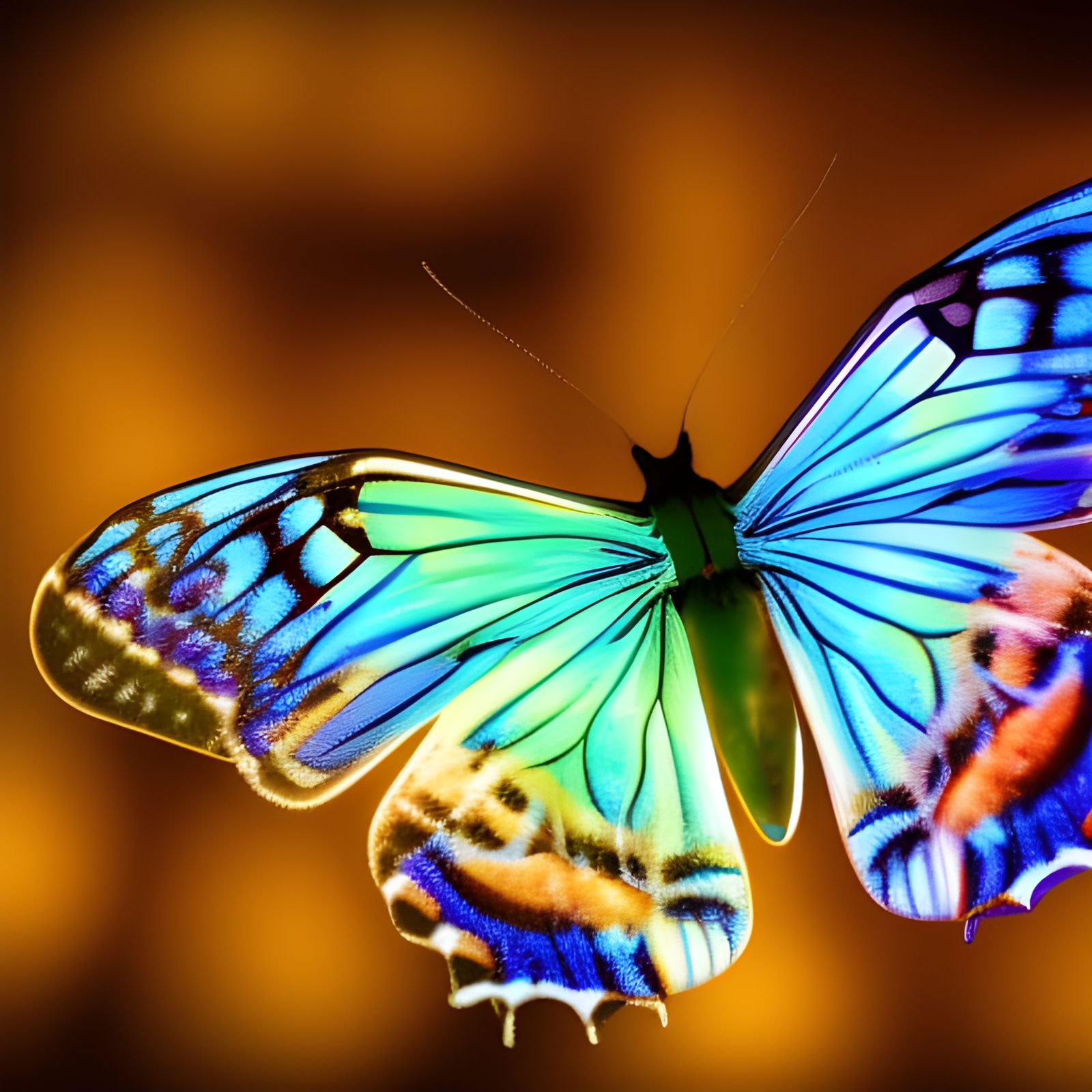 Neon Butterflies at Night: Professional Photography