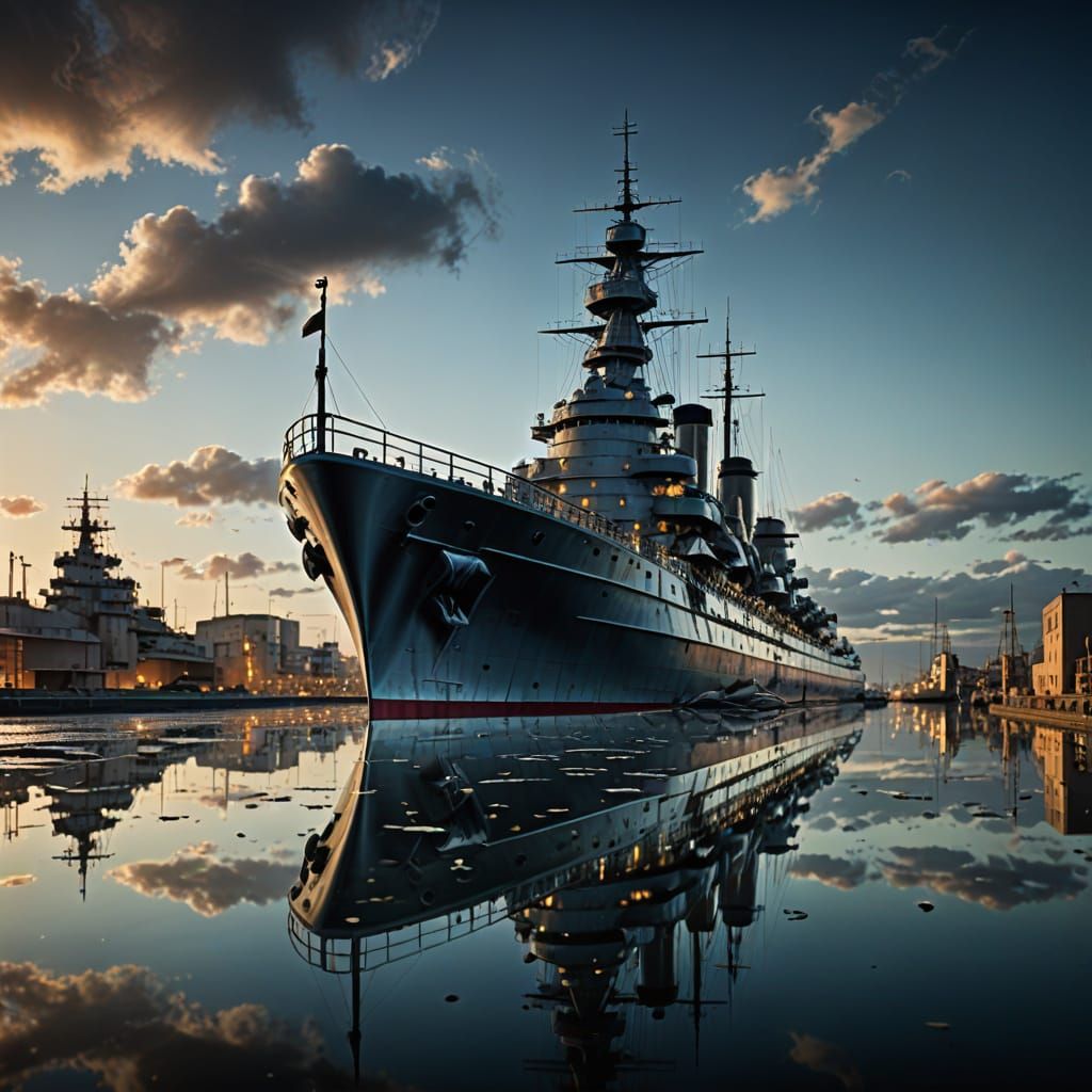 Glass Battleship: A Surreal Macro Photograph