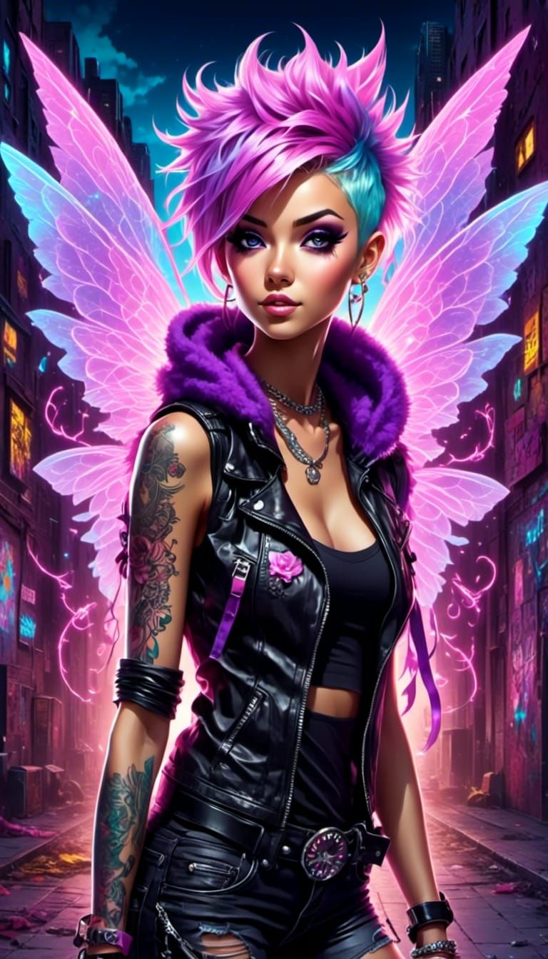 Mesmerizing, Captivating Punk-Goth Pixie