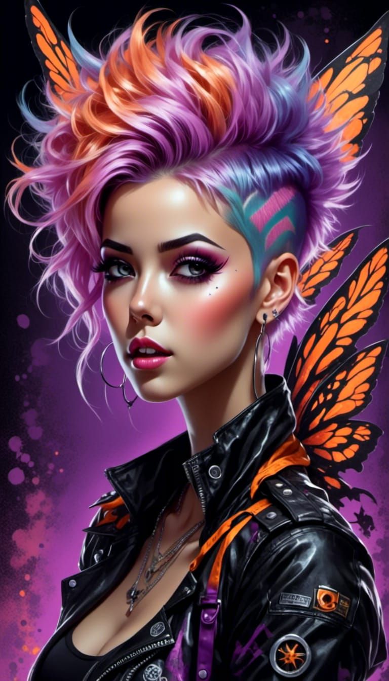 Mesmerizing, Captivating Punk-Goth Pixie