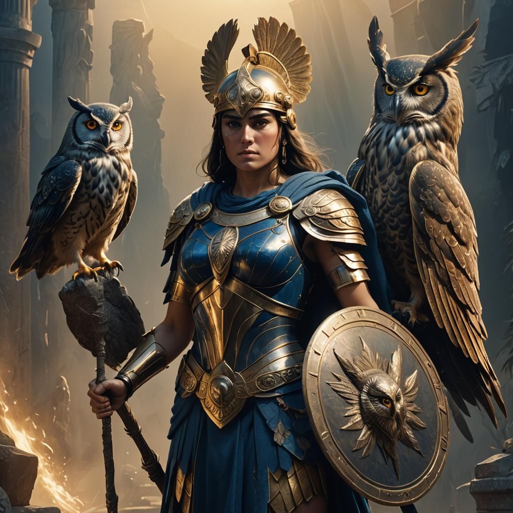 Athena: Greek Goddess in High Fantasy Art