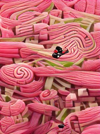 A Surreal Licorice Landscape