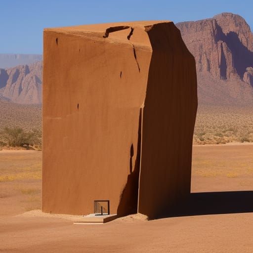 Monolith in the desert