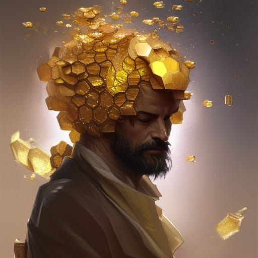 Bee Sorcerer Portrait in Elaborate Attire