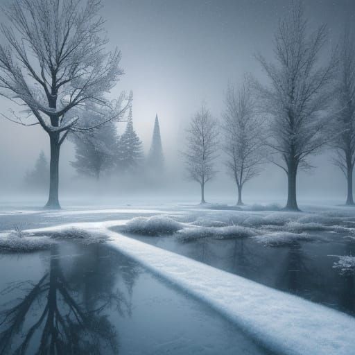 Winter Wonderland in Hyper-Realistic Digital Art