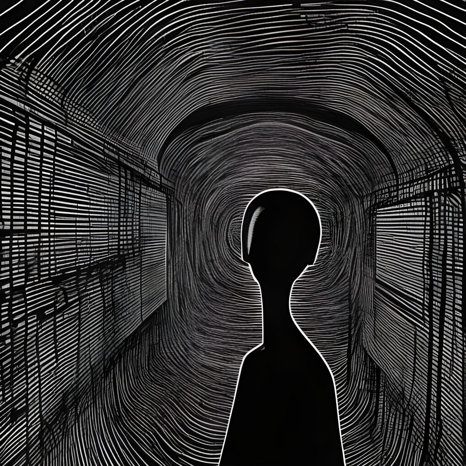 Disturbing Horror Art in Junji Ito Style