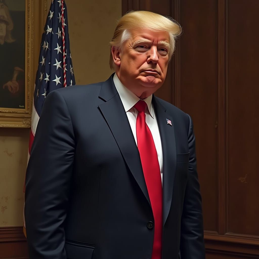 Formal Portrait of a Dignified Politician in Realistic Style