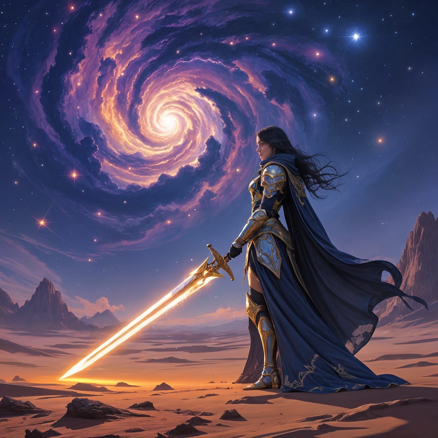 Celestial Warrior on Alien Planet