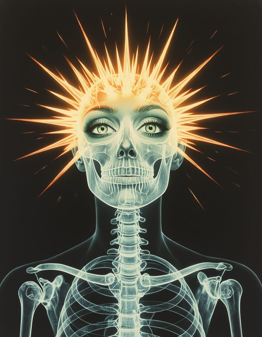 Glassplate -ve Living X-Ray