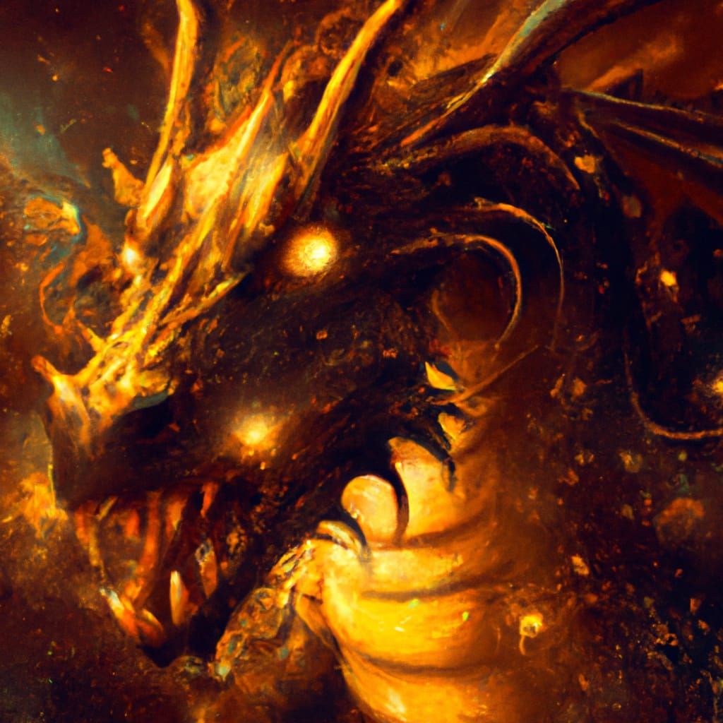 Celestial Dragon with Star Scales in Digital Art