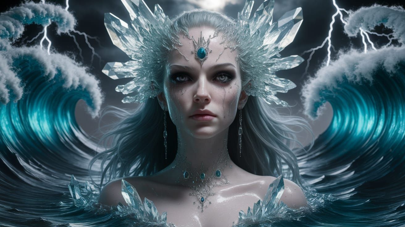 Biohazardous Apocalypse Queen in Surreal Digital Art