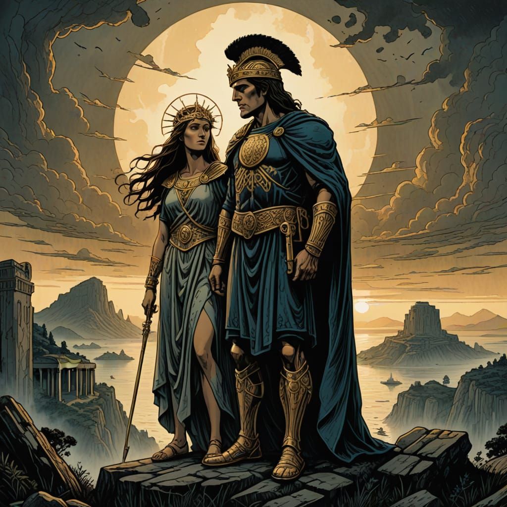 Pallas Athena and Youthful Greek Heroine in Ancient Greece