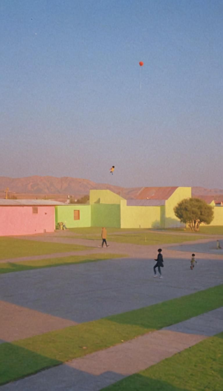 Dreamlike Liminal Space with Levitating People