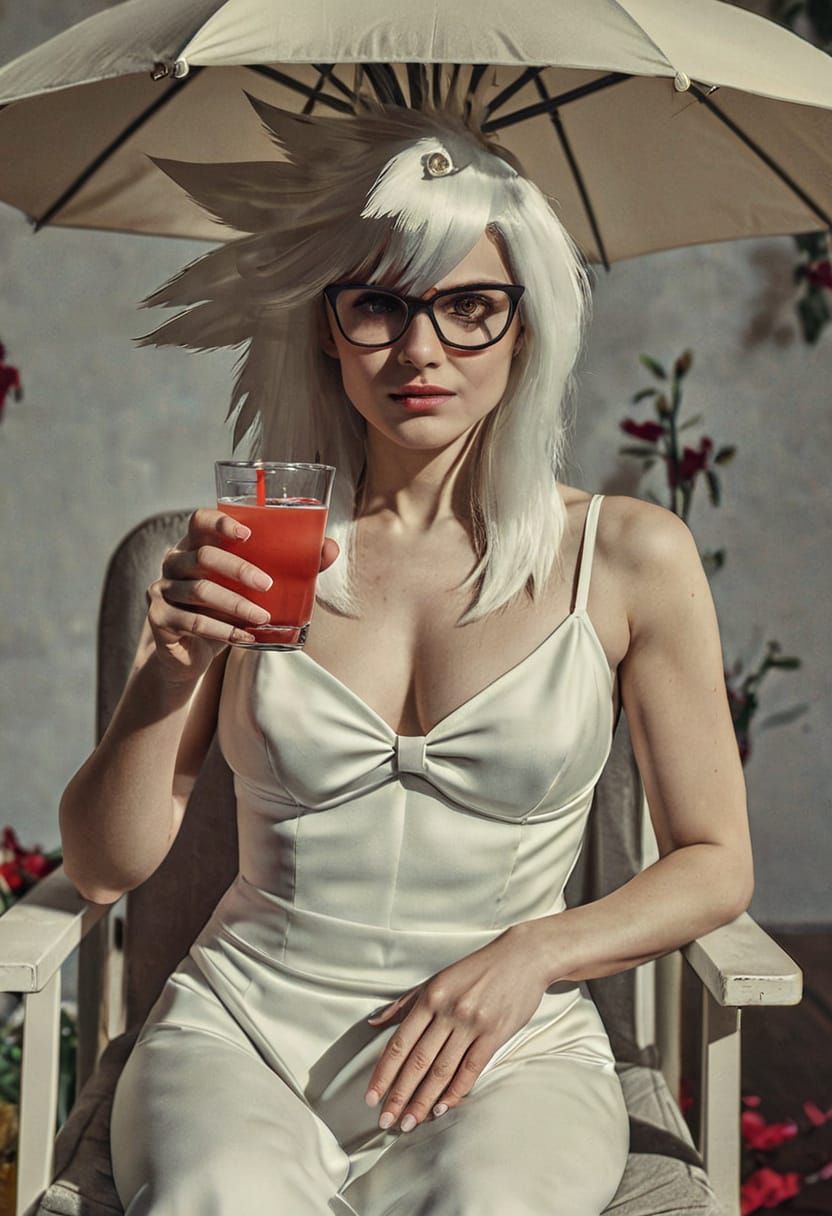 Cinematic Wedding Portrait of Nya with Red Eyes