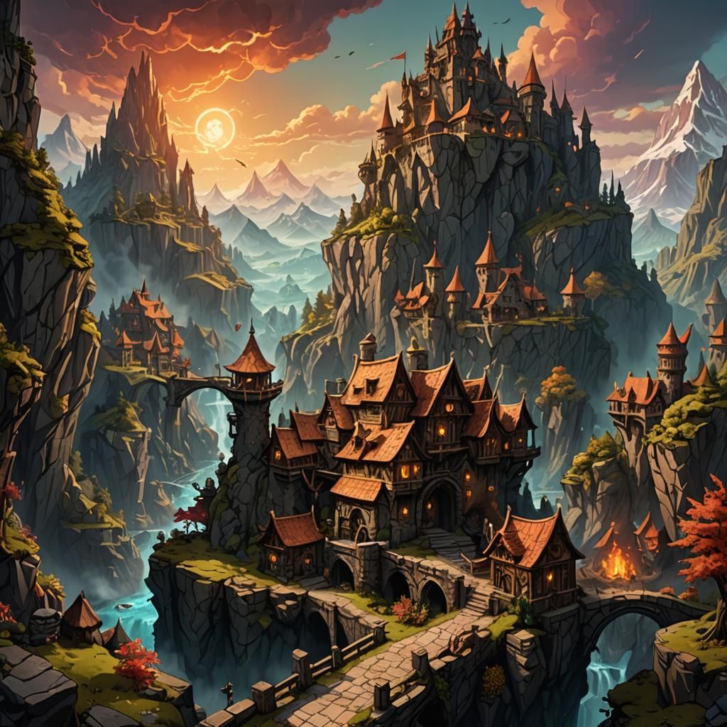 Dungeons and Dragons Fantasy Concept Art