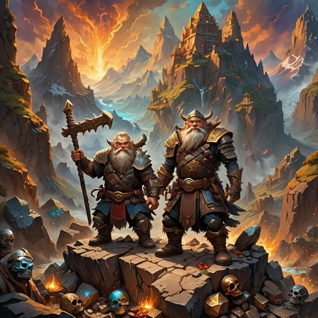 Fantastical Dungeons and Dragons Doodles in Matte Painting