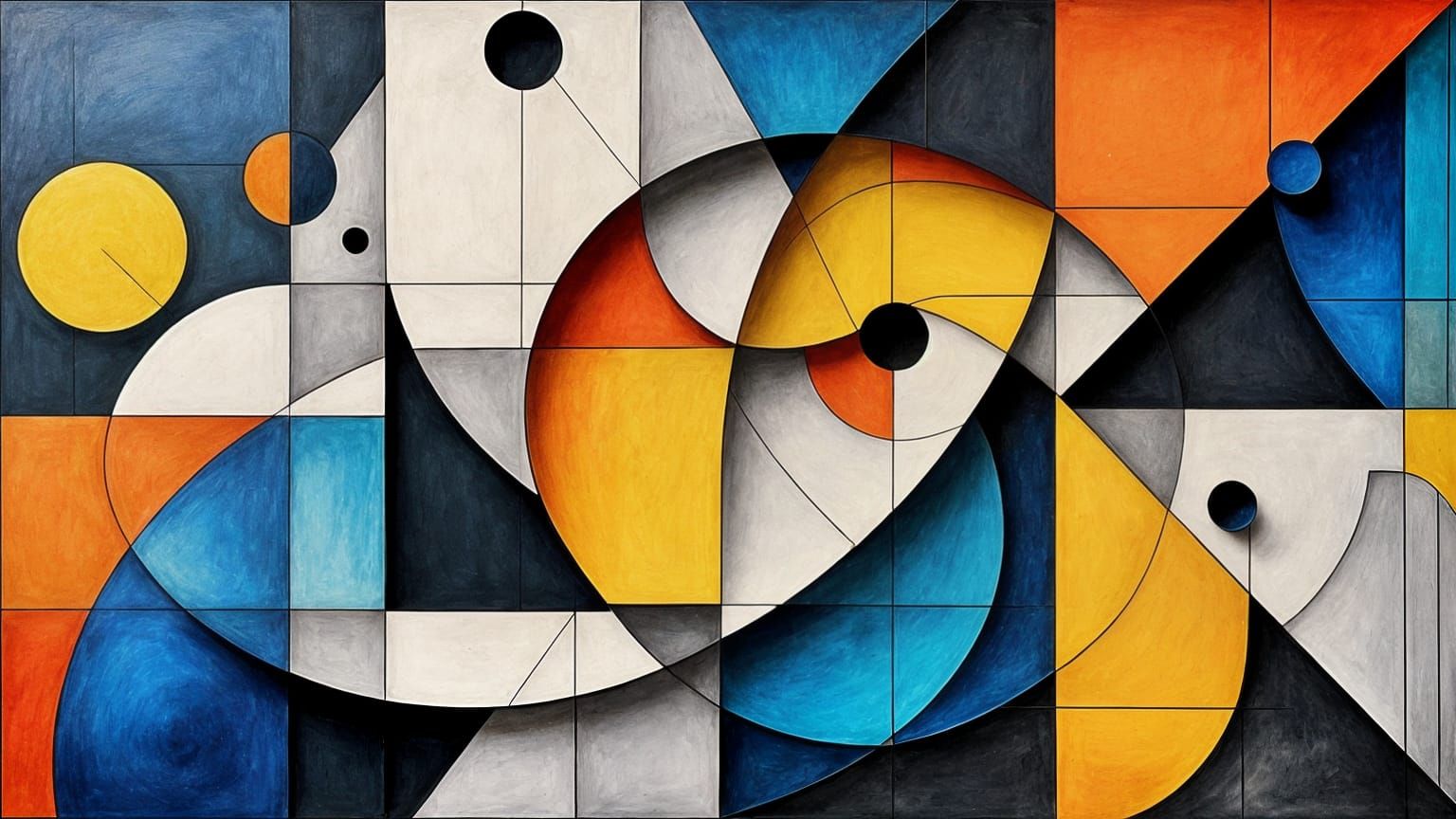 Geometric Abstractions in Vibrant Colors