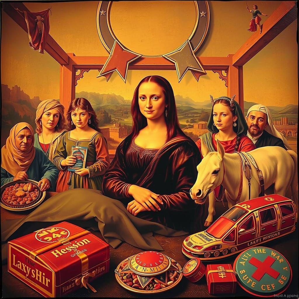 AI Rendition of the Mona Lisa