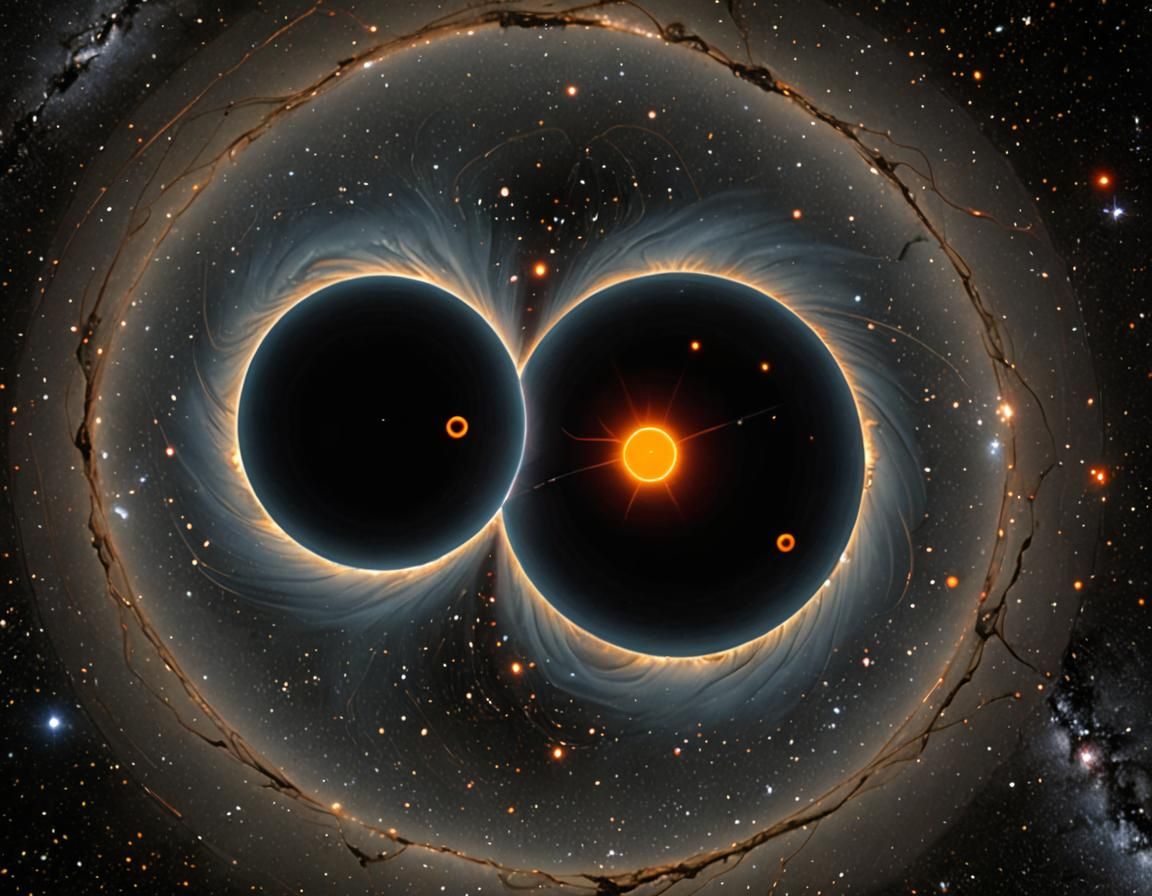 Binary Stars Orbiting a Black Hole